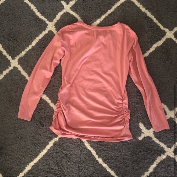 MATERNITY pink long sleeve top - Picture 2 of 2